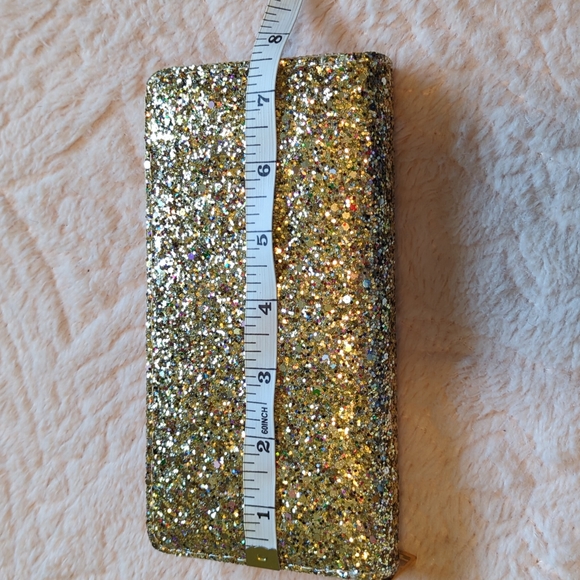 Beautiful Gold Sparkly Glitter Wallet - Picture 10 of 12